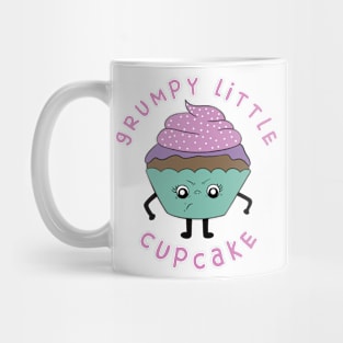 Grumpy Little Cupcake - Cute Cupcake Design - Turquoise Version Mug